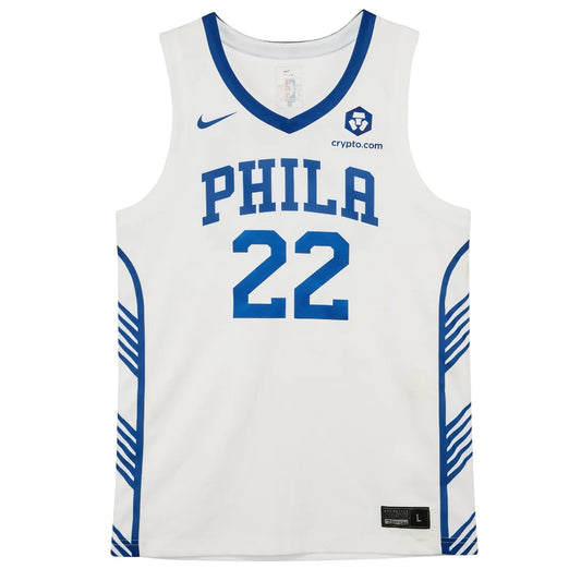 Camiseta unisex de la NBA de Tyrese Maxey, Philadelphia 76ers, 23/24, azul marino, edición City