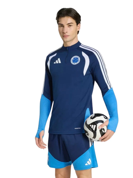 PRE-ORDER Cruzeiro Adidas 26/27 Training Shirt Men's, Long Sleeve - Dark Blue