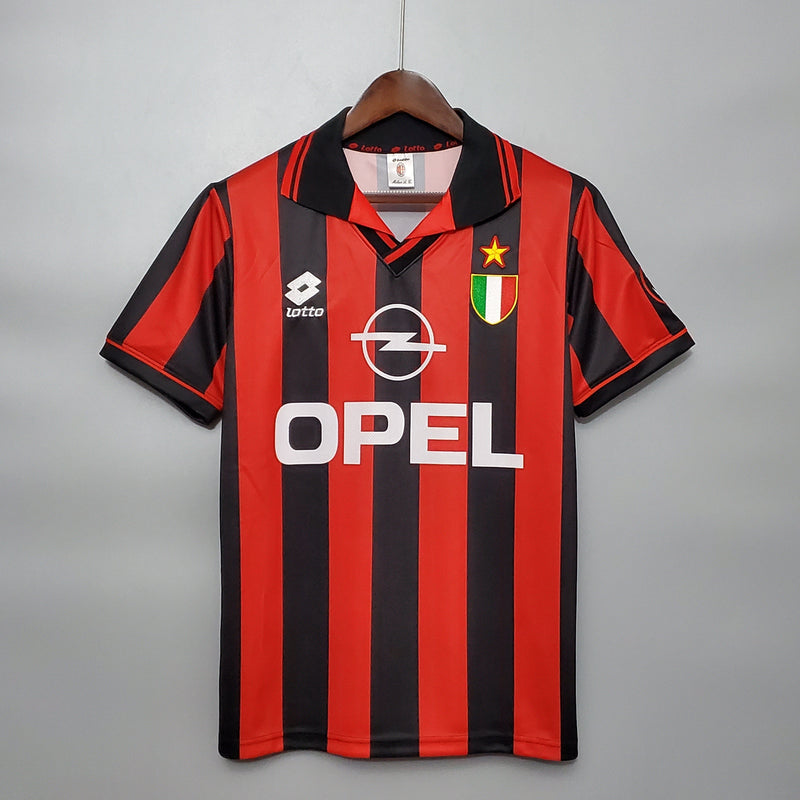 Imagem do produto Camisa Milan Titular 96/97 - Versão Retro com entrega para brasileiros no Reino Unido