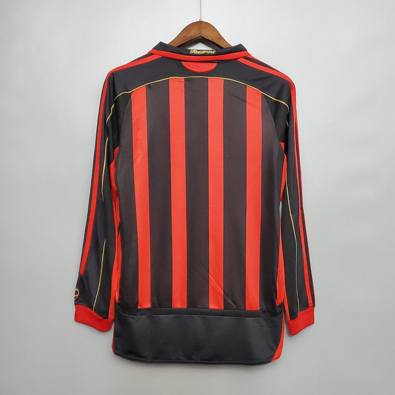 Milan Home Shirt 06/07 - Retro Long Sleeve Version