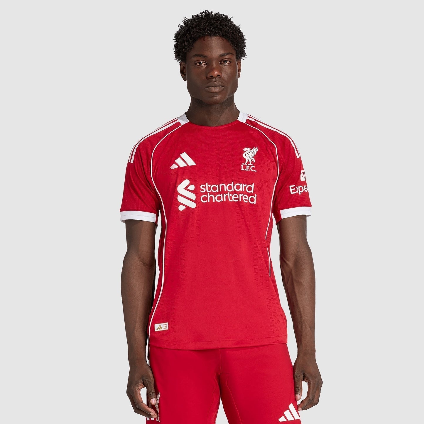 Liverpool 25/26 Home Player Jersey - worn by model front
