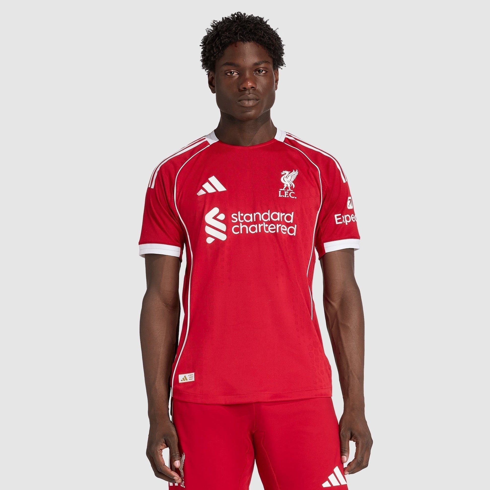 Liverpool 25/26 Home Player Jersey - worn by model front
