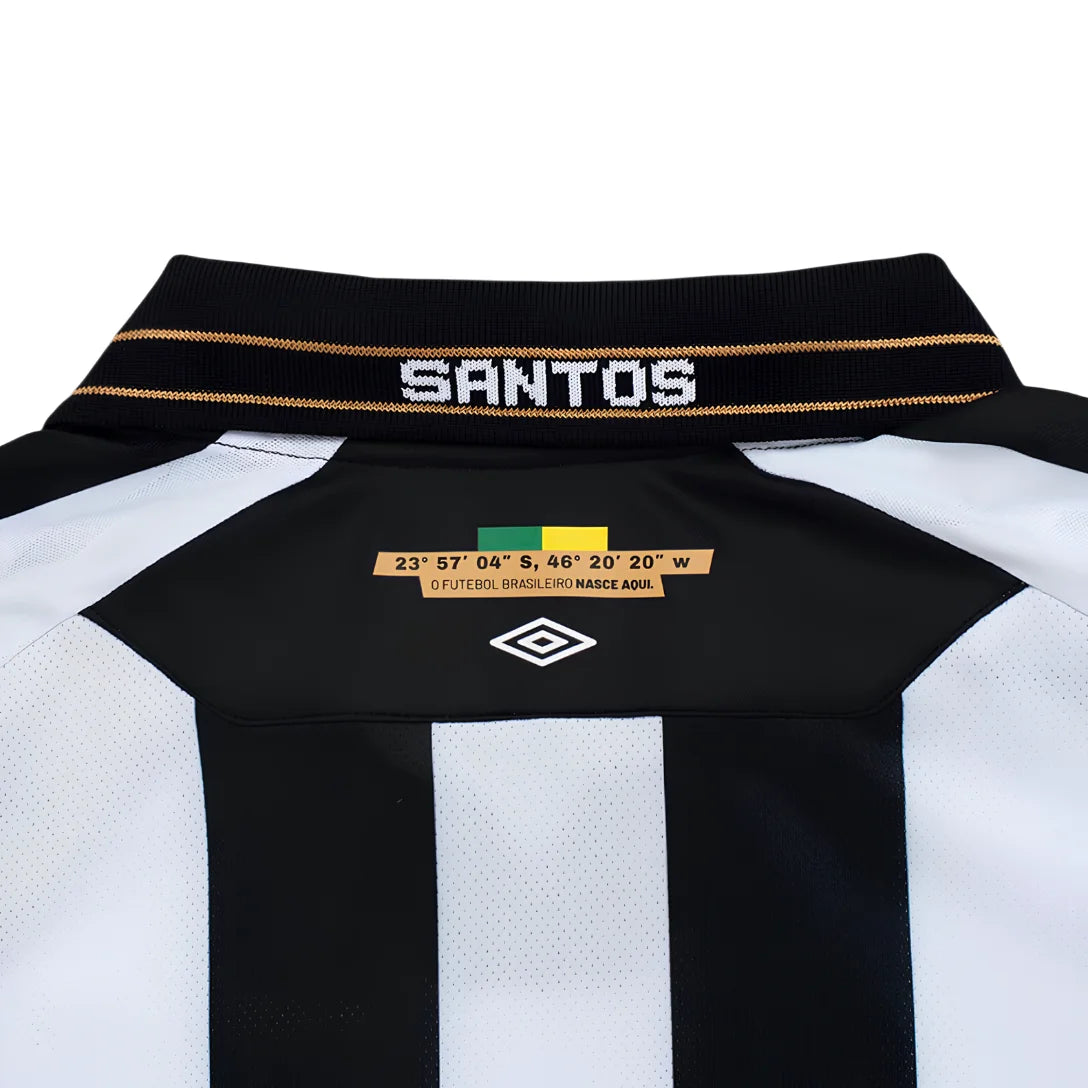 Camiseta de Charlie Brown Jr. Santos 24/25 - Negra - Versión para aficionados 