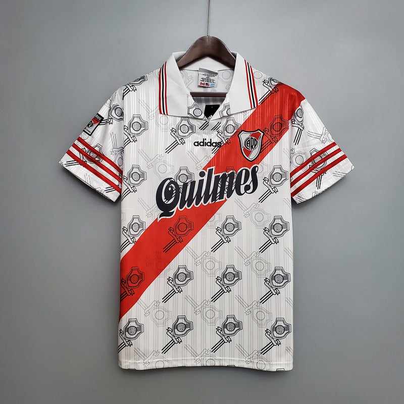 Imagem do produto Camisa River Plate Titular 95/96 - Versão Retro com entrega para brasileiros no Reino Unido