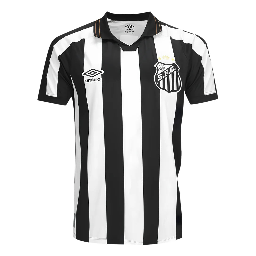Camiseta de Charlie Brown Jr. Santos 24/25 - Negra - Versión para aficionados 