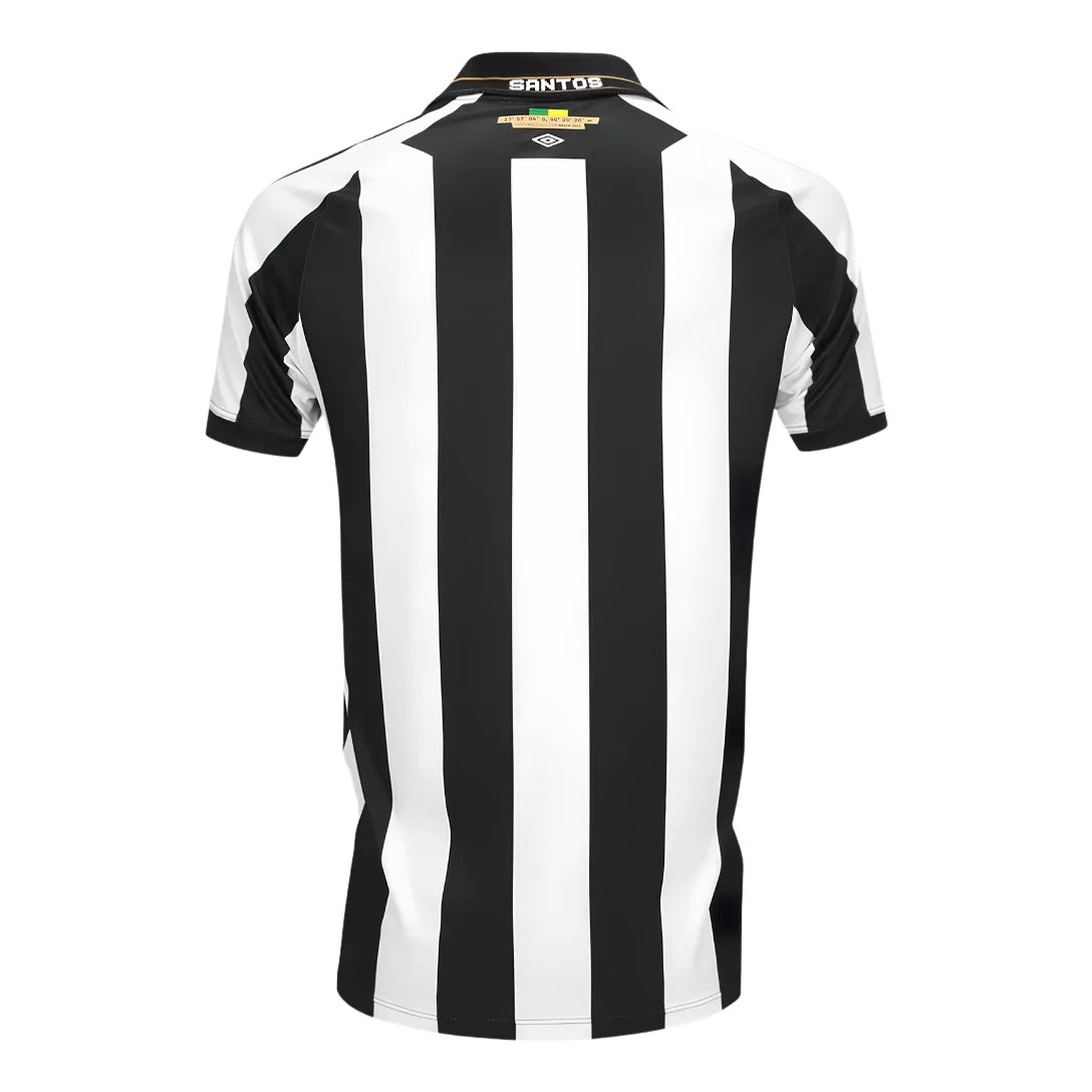 Camiseta de Charlie Brown Jr. Santos 24/25 - Negra - Versión para aficionados 