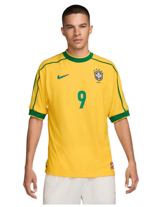 Brazil 1998 I Home Jersey Retro - RONALDO 9