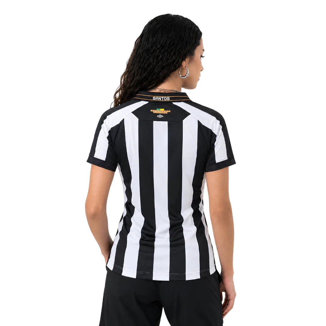 Camiseta de Charlie Brown Jr. Santos 24/25 - Negra - Versión para aficionados 