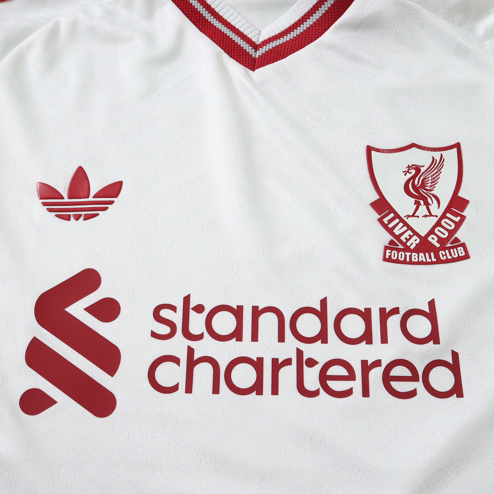 Liverpool 26/27 Away Player Jersey - chest and sponsor detail