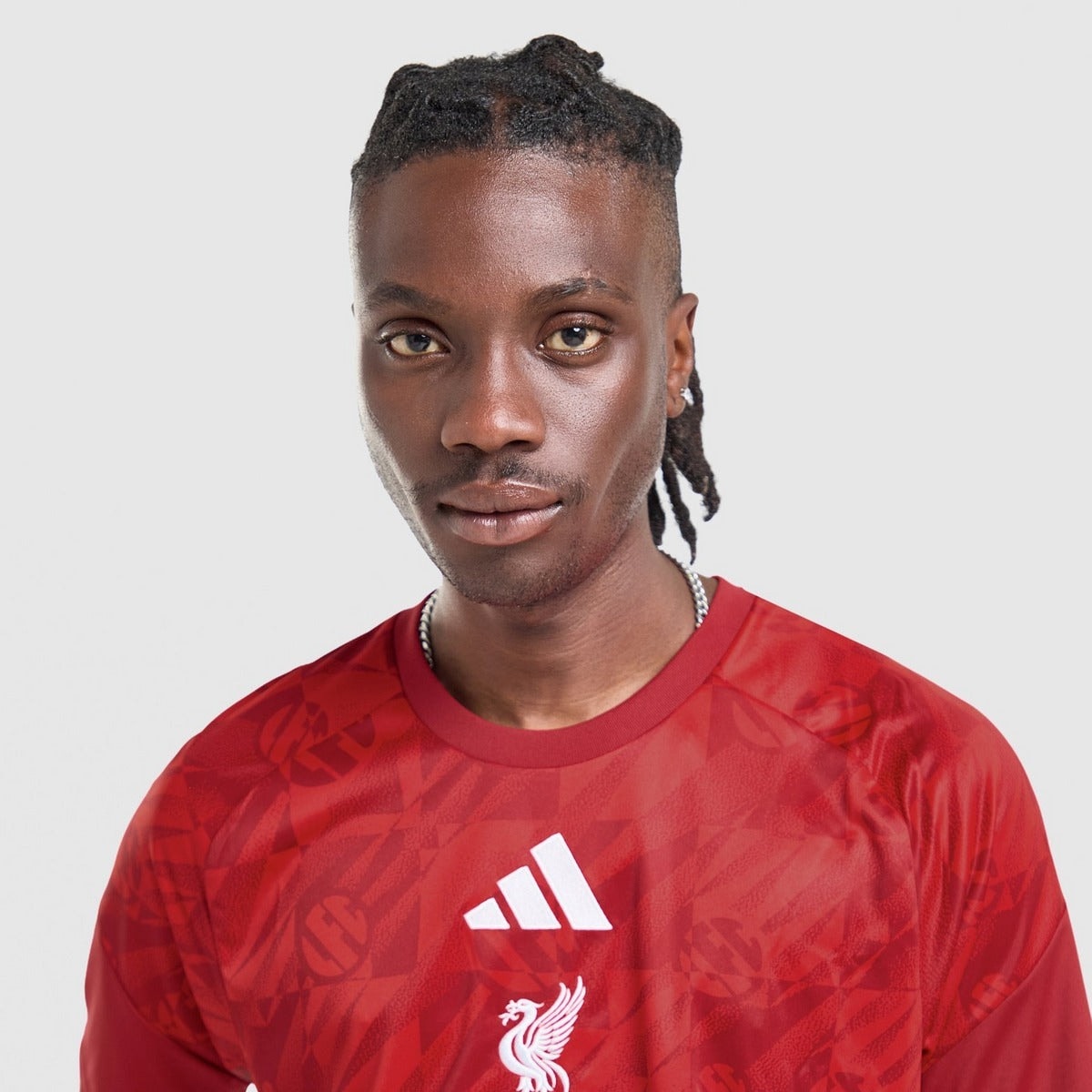 Liverpool 26/27 Pre Match Jersey - chest and crest detail