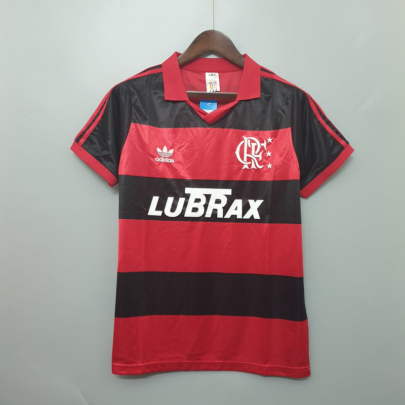 Imagem do produto Camisa Flamengo Titular 1990 - Versão Retro com entrega para brasileiros no Reino Unido