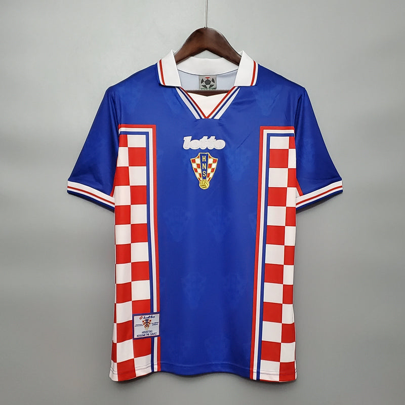 Imagem do produto Camisa Croácia Reserva 1998 - Versão Retro com entrega para brasileiros no Reino Unido