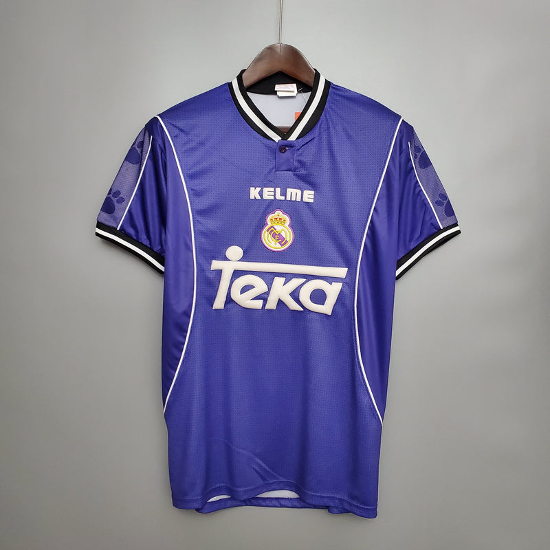 Imagem do produto Camisa Real Madrid Reserva 97/98 - Versão Retro com entrega para brasileiros no Reino Unido