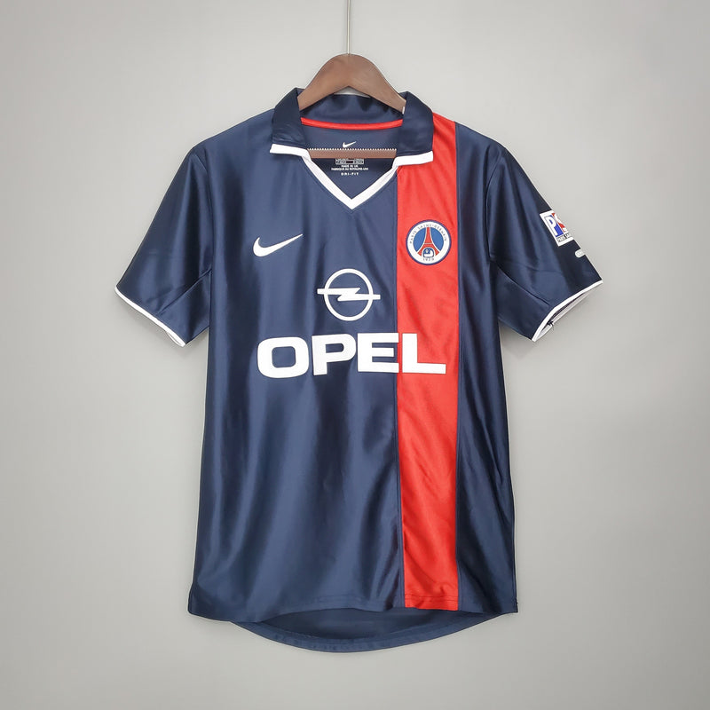 Imagem do produto Camisa PSG Titular 01/02 - Versão Retro com entrega para brasileiros no Reino Unido