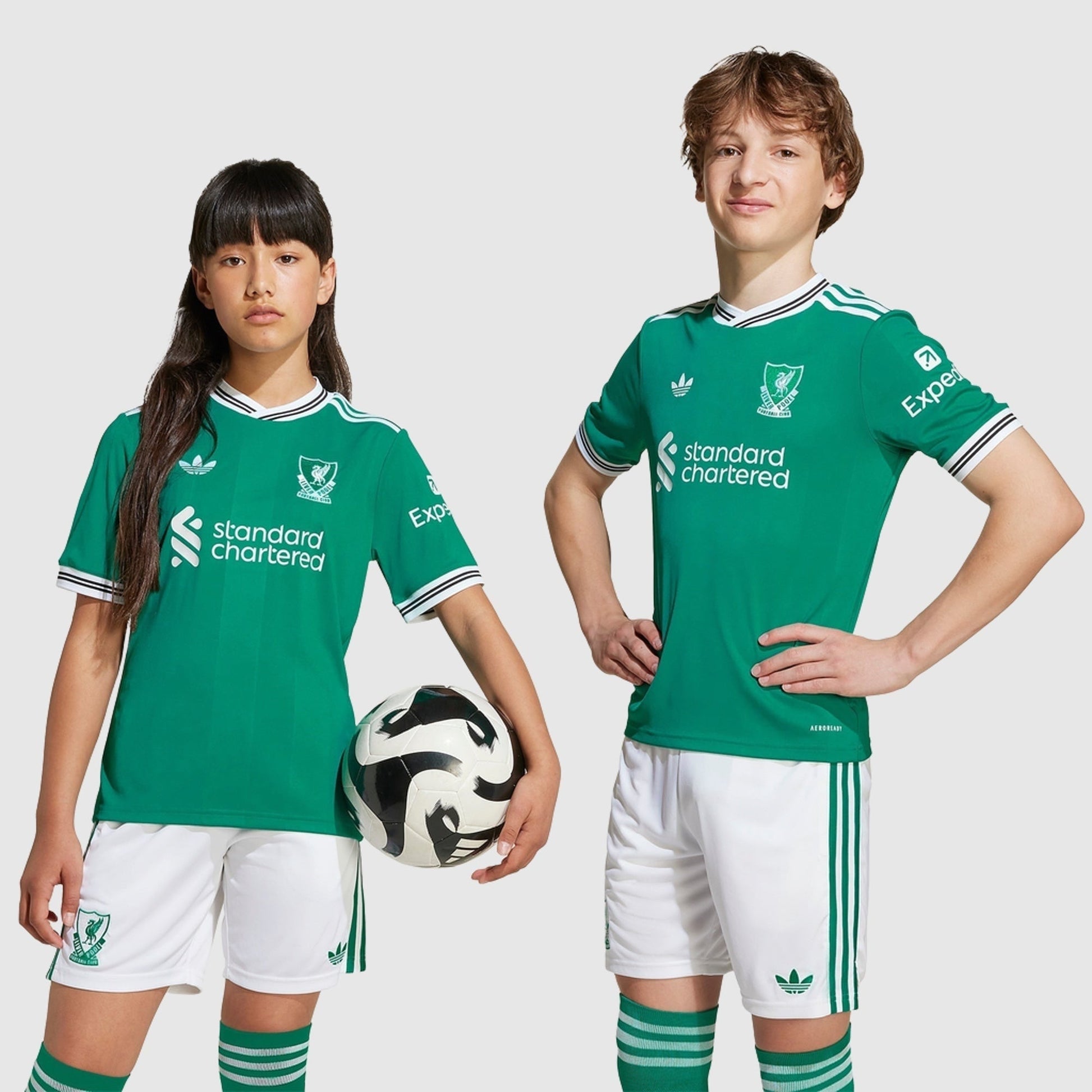 Liverpool 25/26 Third Kids Kit - worn by models front