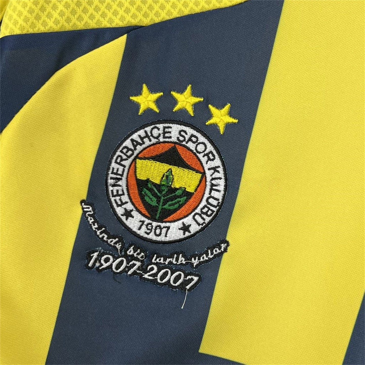 Fenerbahce 07/08 Home Retro Jersey - centenary crest detail