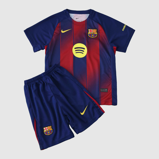 Barcelona 25/26 Home Kids Kit - shirt and shorts