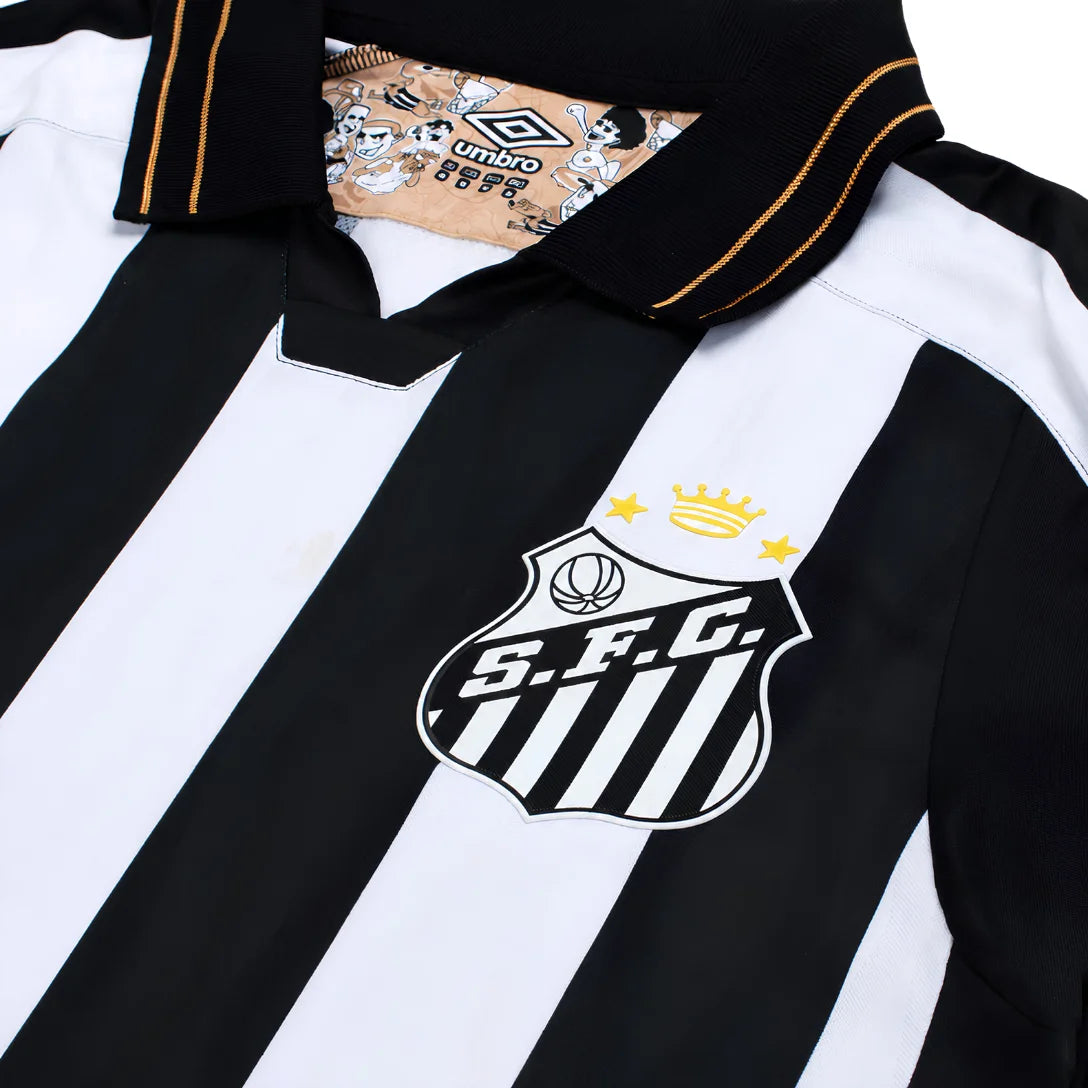 Camiseta de Charlie Brown Jr. Santos 24/25 - Negra - Versión para aficionados 