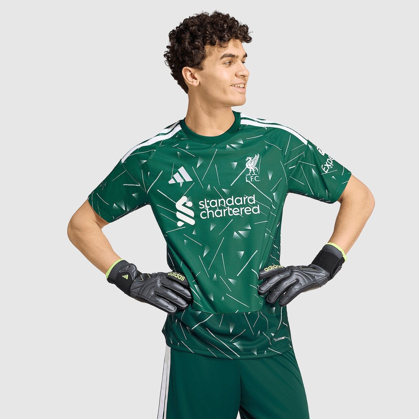 Liverpool 26/27 Goalkeeper Green Jersey - worn by model front