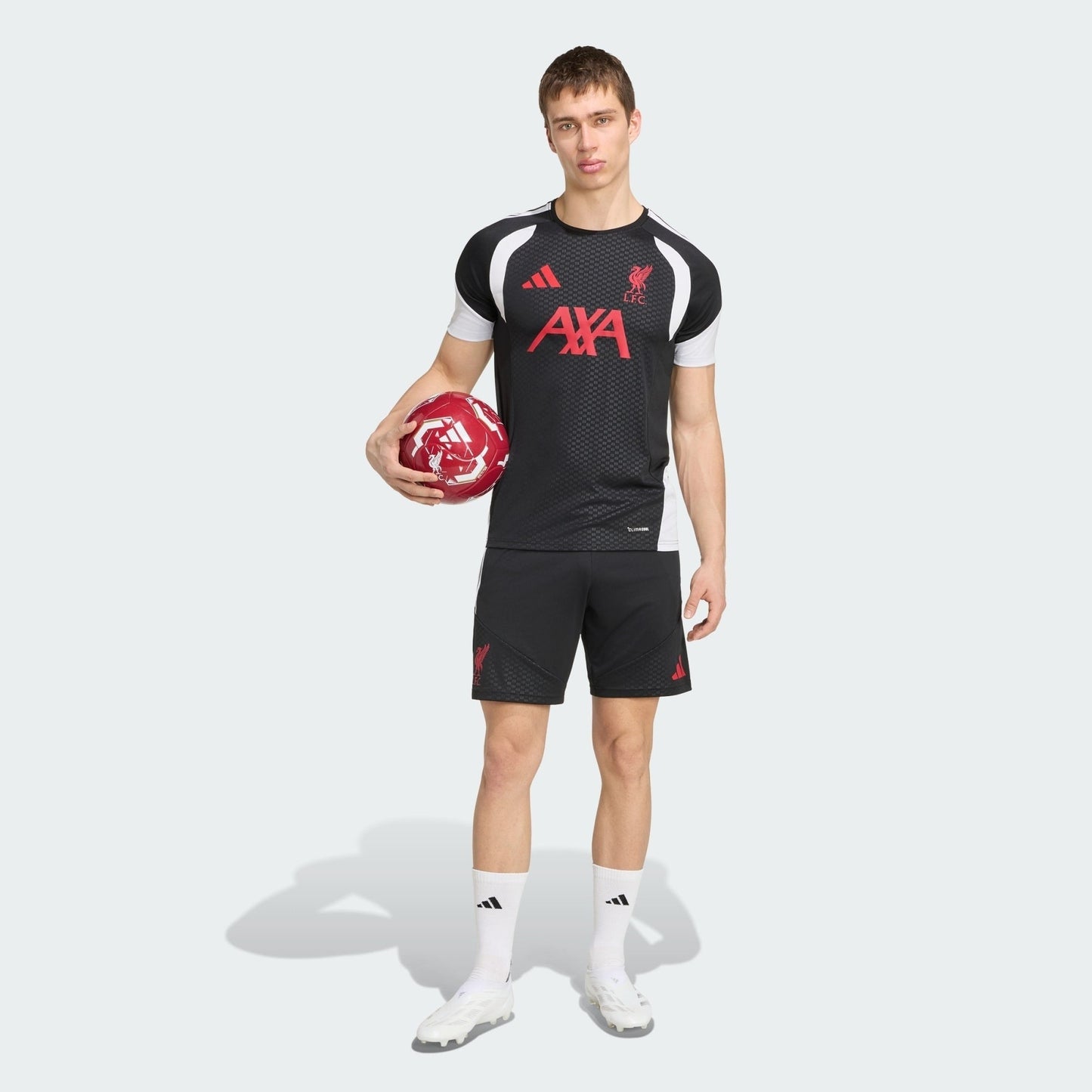 Liverpool 26/27 Training Jersey Black - worn by model front