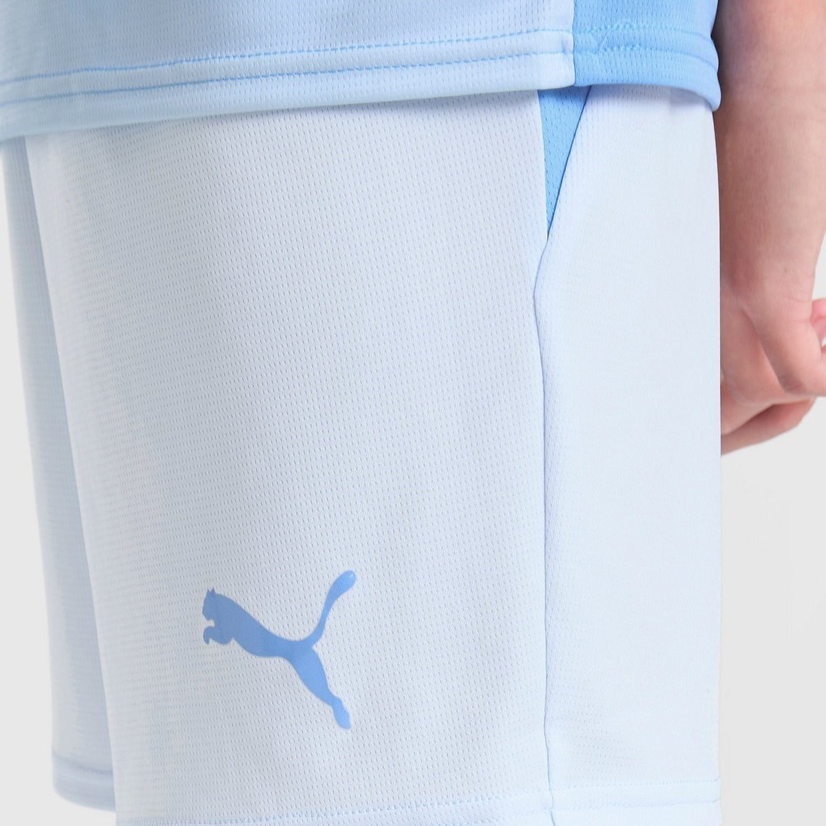 Manchester City 26/27 Home Kids Kit - shorts Puma logo detail