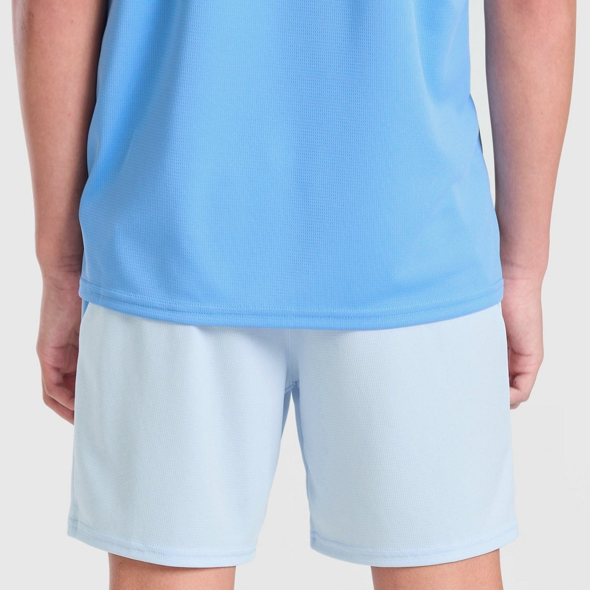 Manchester City 26/27 Home Kids Kit - worn by model shorts detail