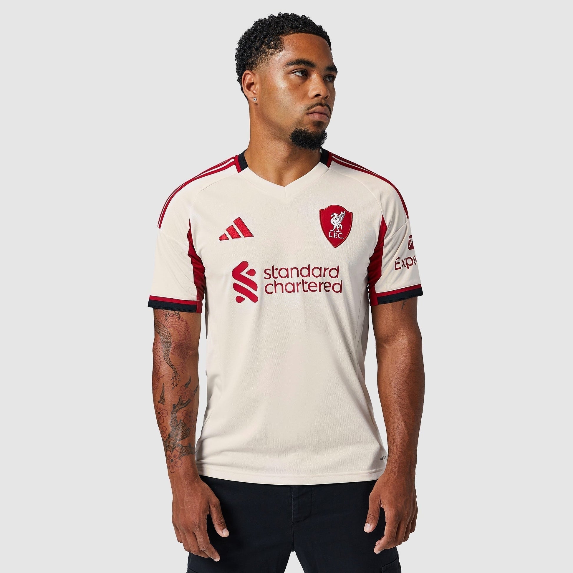 Liverpool 25/26 Away Jersey - worn by model front