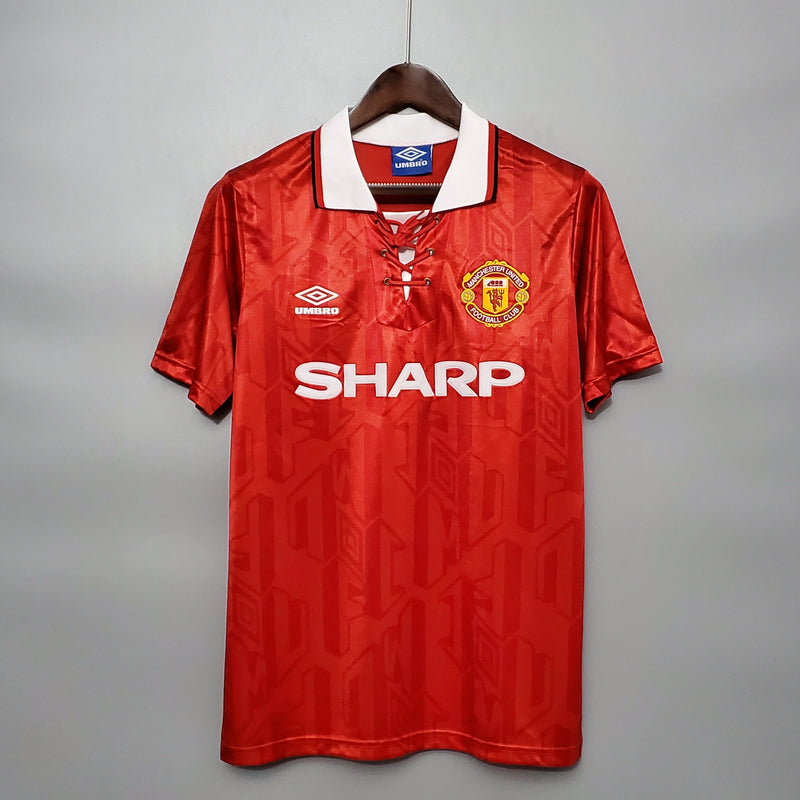 Imagem do produto Camisa Manchester United Titular 92/94 - Versão Retro com entrega para brasileiros no Reino Unido