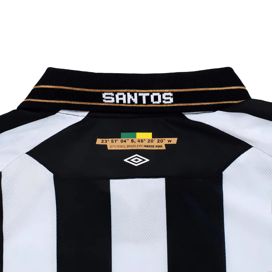 Camiseta de Charlie Brown Jr. Santos 24/25 - Negra - Versión para aficionados 