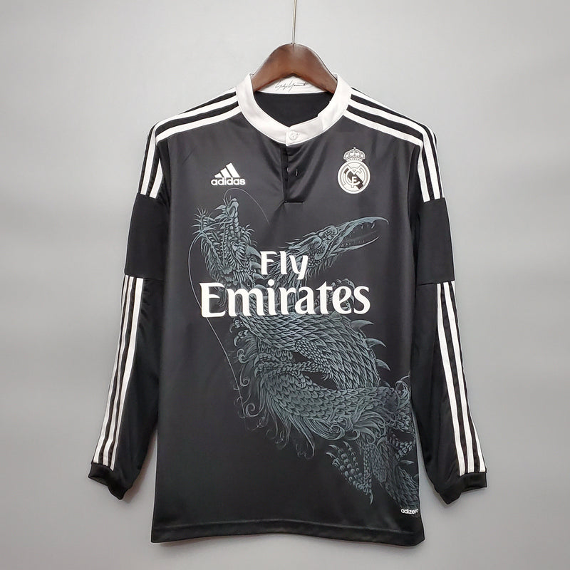 Imagem do produto Camisa Real Madrid III 14/15 - Versão Retro Manga Comprida com entrega para brasileiros no Reino Unido