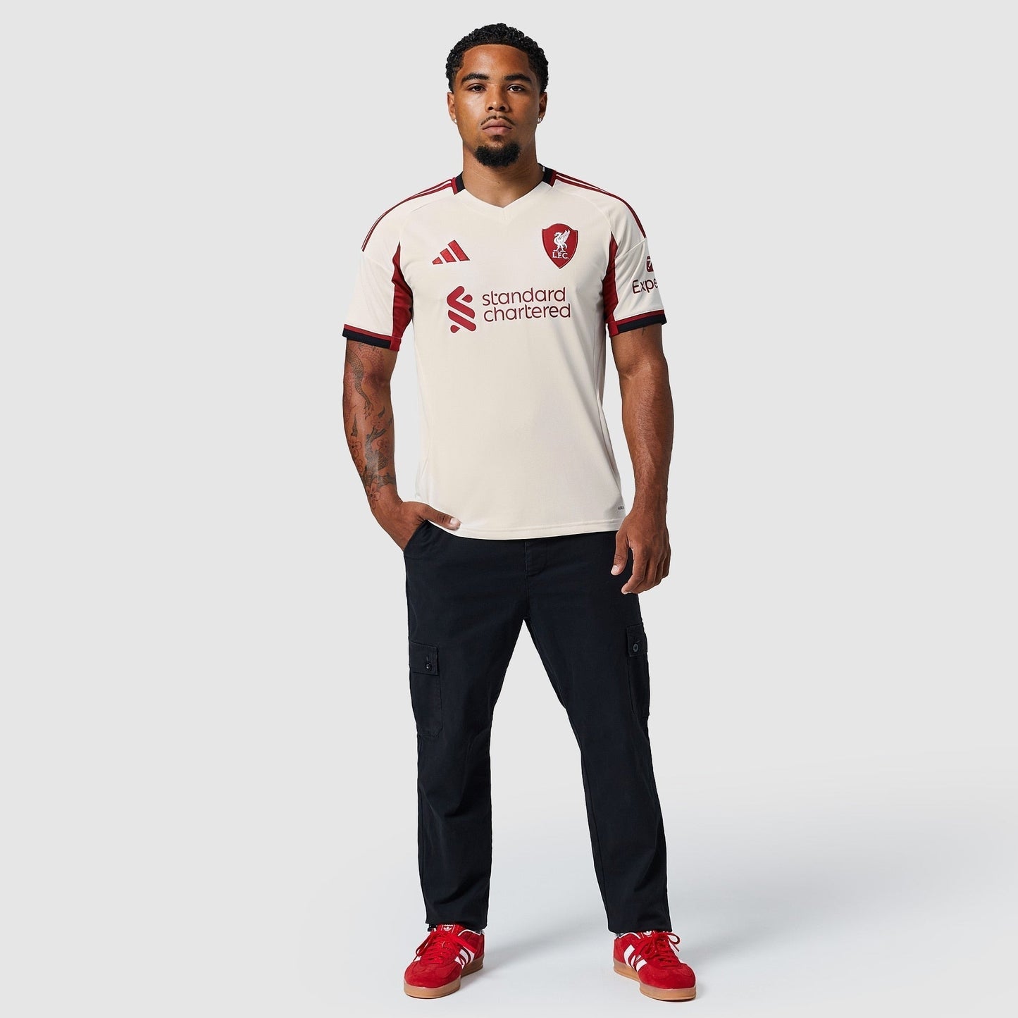 Liverpool 25/26 Away Jersey - worn by model full length
