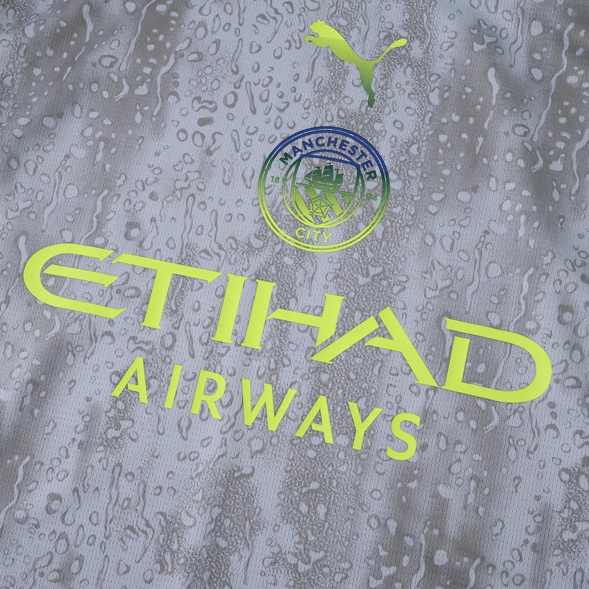 Manchester City 25/26 Away Jersey - chest and sponsor detail