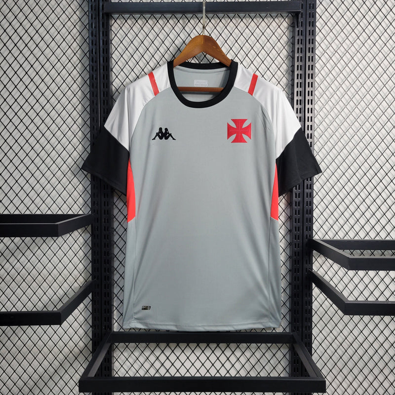 Imagem do produto Camisa Vasco Treino 23/24 - Kappa Torcedor Masculina - Cinza com entrega para brasileiros no Reino Unido