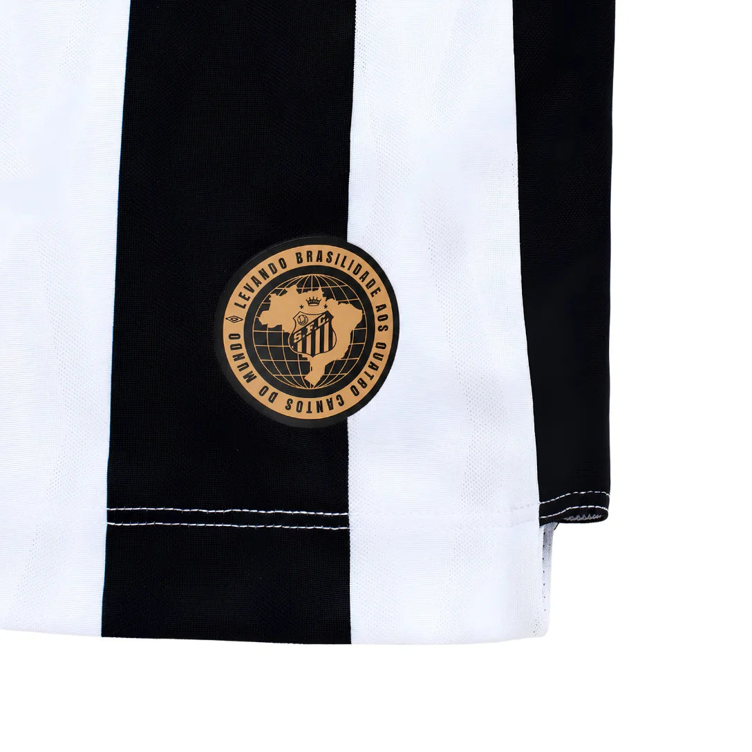 Camiseta de Charlie Brown Jr. Santos 24/25 - Negra - Versión para aficionados 