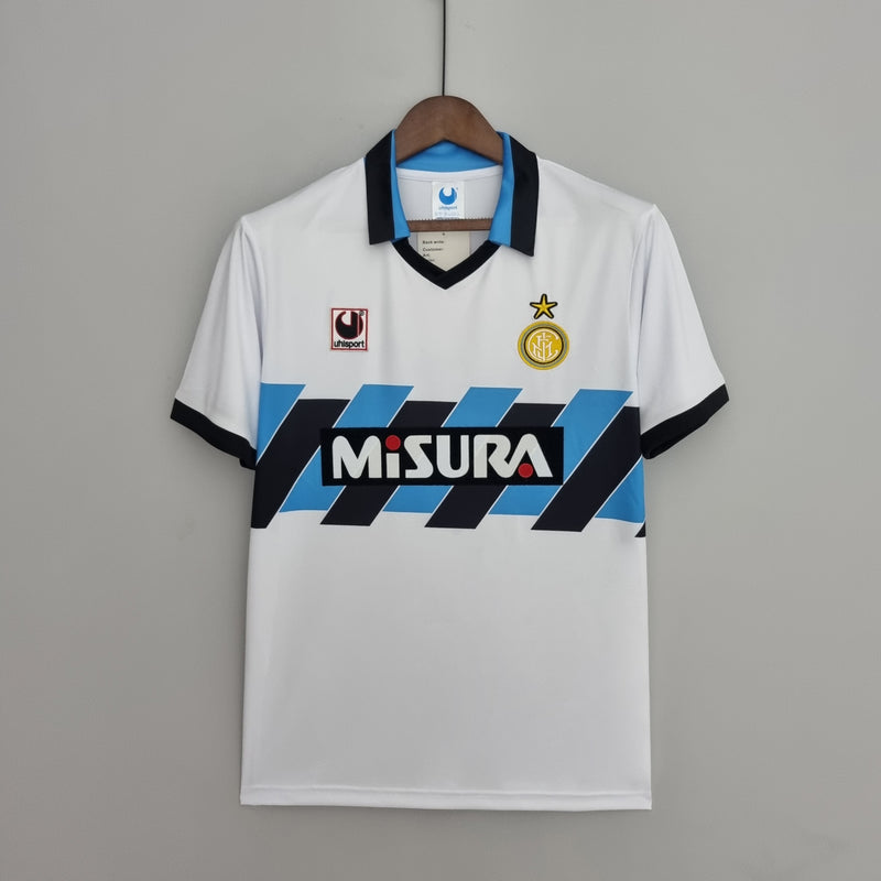 Imagem do produto Camisa Inter de Milão Reserva 90/91 - Versão Retro com entrega para brasileiros no Reino Unido