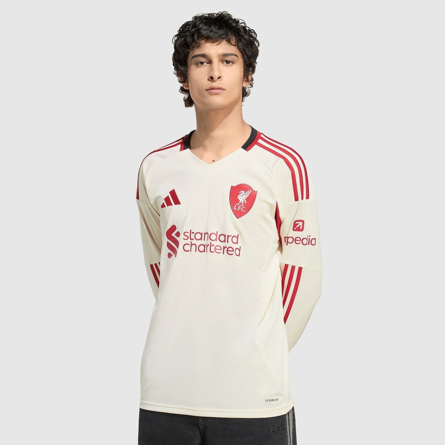 Liverpool 25/26 Away Long Sleeve Jersey - worn by model front
