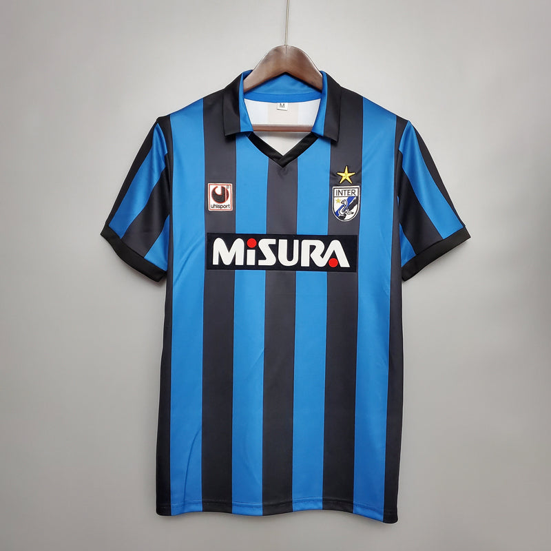 Imagem do produto Camisa Inter de Milão Titular 88/90 - Versão Retro com entrega para brasileiros no Reino Unido