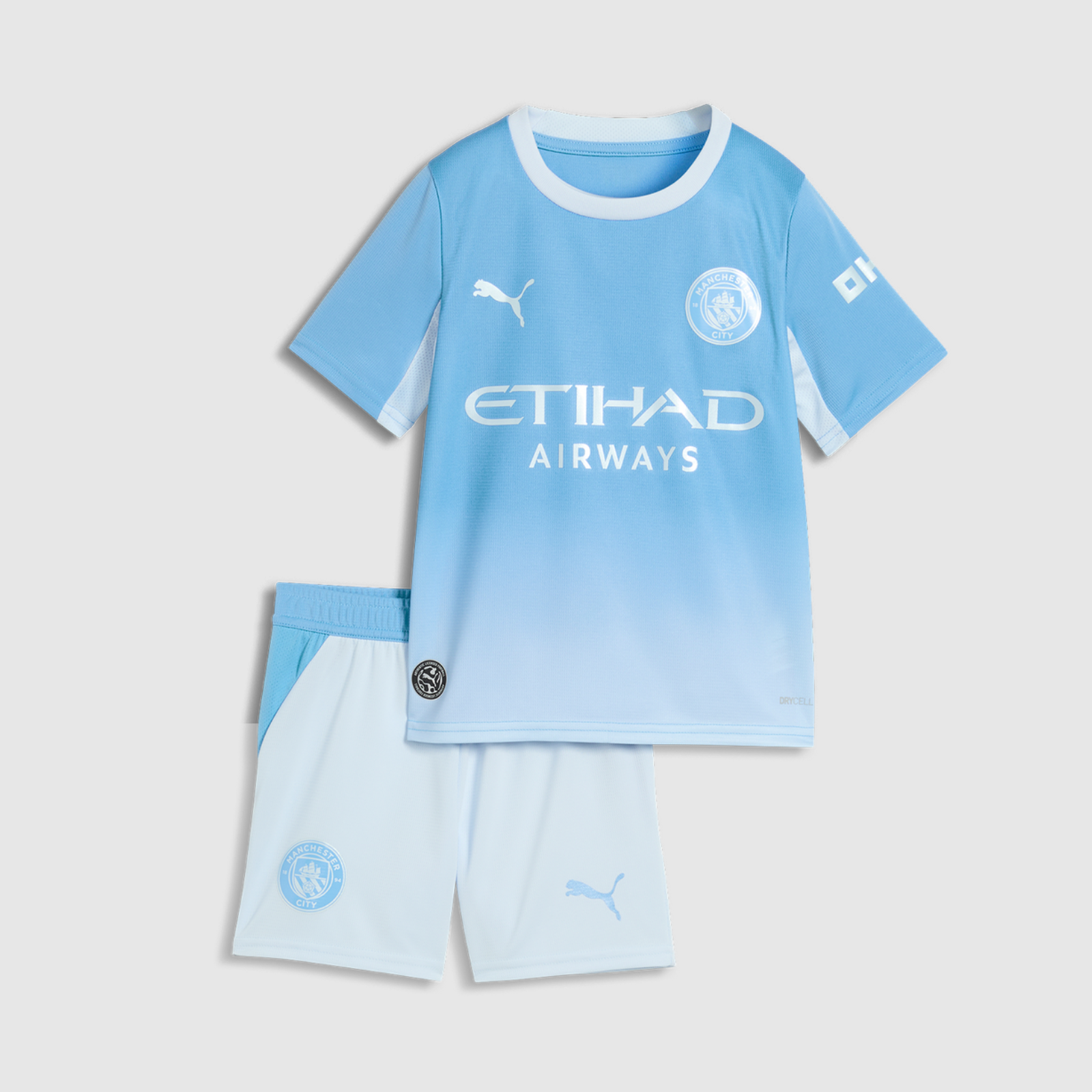 Manchester City 26/27 Home Kids Kit - shirt and shorts front