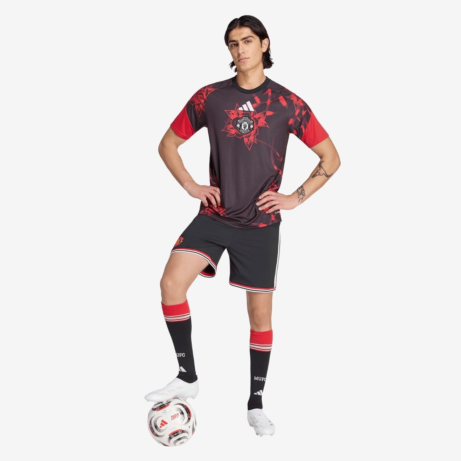 Manchester United 26/27 Pre Match Jersey - worn by model front