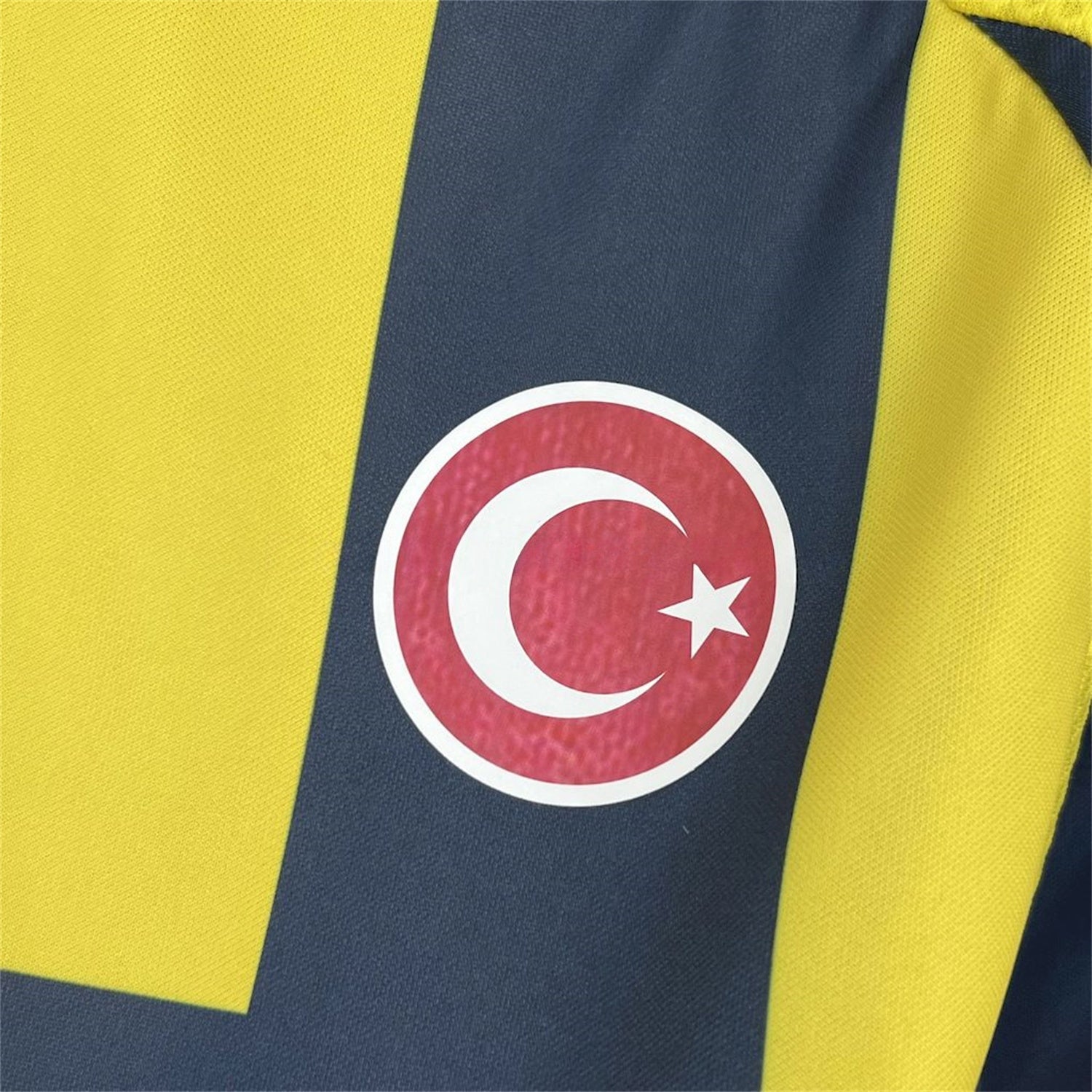 Fenerbahce 07/08 Home Retro Jersey - Turkish flag sleeve patch detail