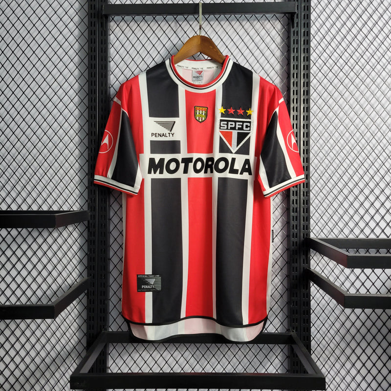 Imagem do produto Camisa São Paulo Reserva 2000 - Versão Retro com entrega para brasileiros no Reino Unido