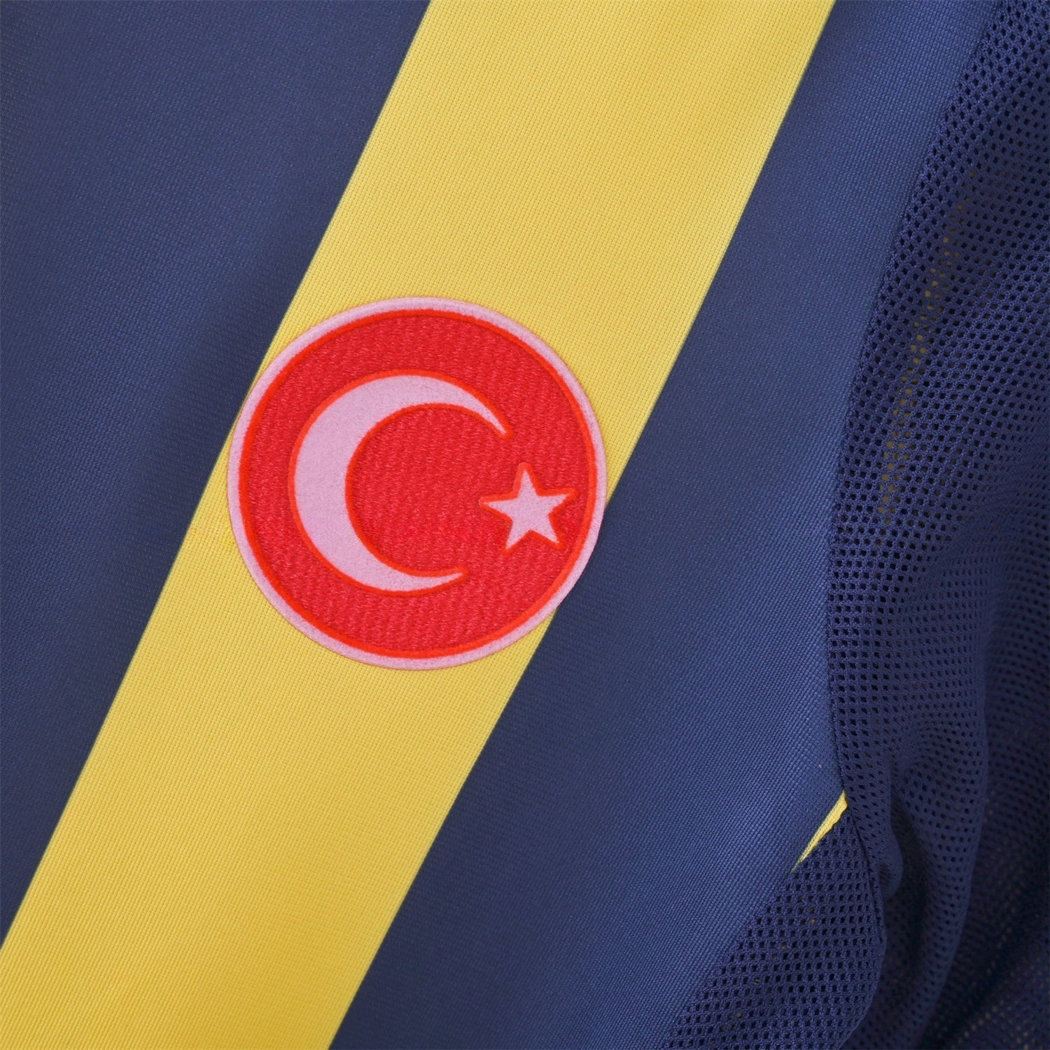 Fenerbahce 05/06 Home Retro Jersey - Turkish flag sleeve patch detail