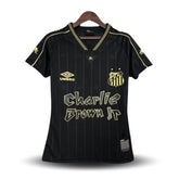 Camiseta de Charlie Brown Jr. Santos 24/25 - Negra - Versión para aficionados 