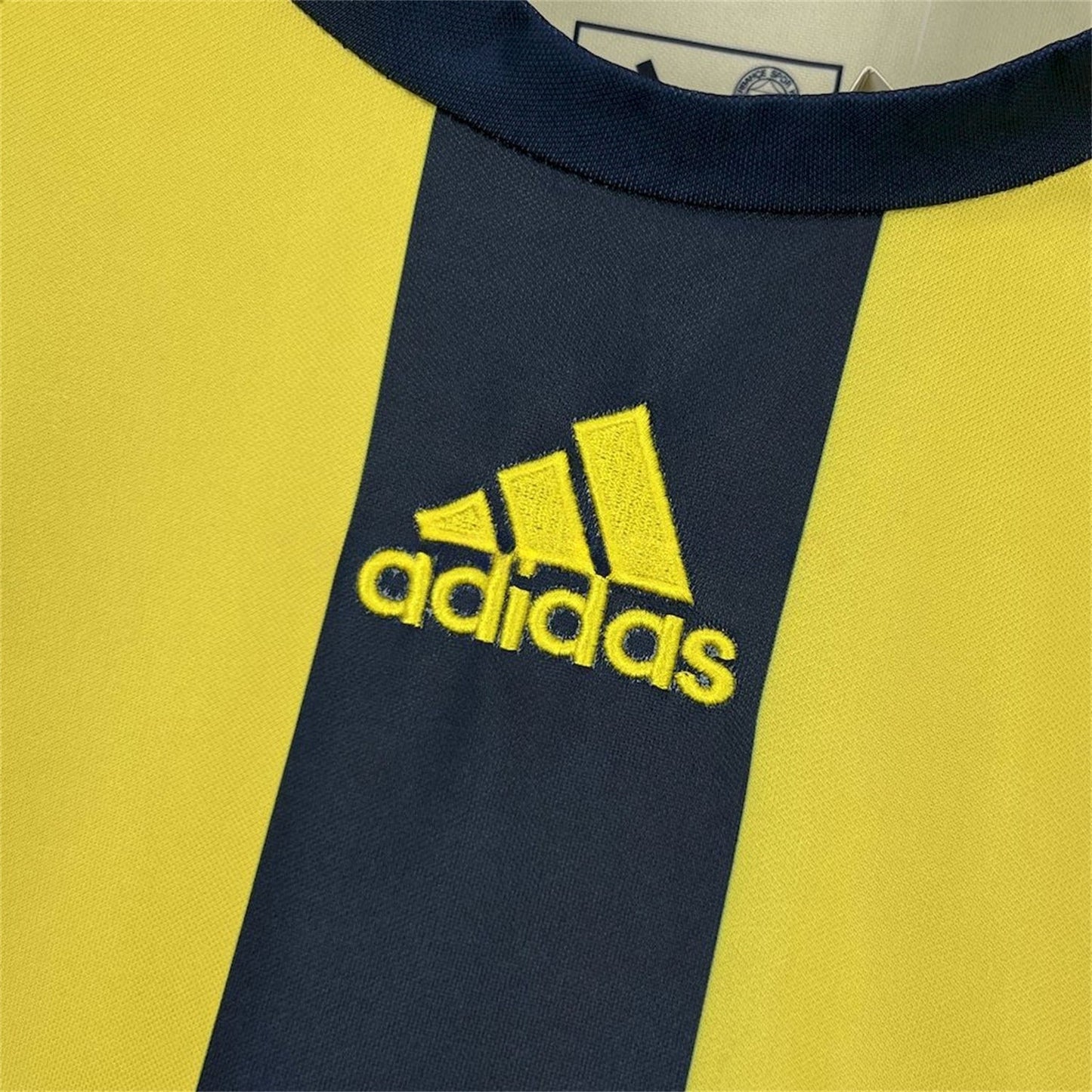 Fenerbahce 07/08 Home Retro Jersey - adidas chest logo detail