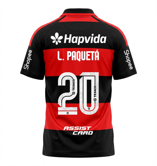 Flamengo 26/27 Home Jersey #PAQUETA - All Sponsors - Fan Version
