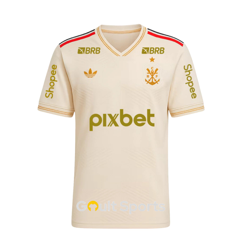 Camiseta local del Flamengo 25/26 I - Todos los patrocinadores - Versión para aficionados 