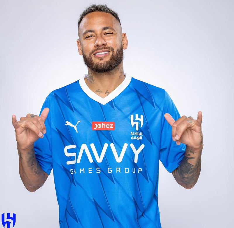 Imagem do produto Camisa Al Hilal Neymar Jr 23/24 - Azul com entrega para brasileiros no Reino Unido