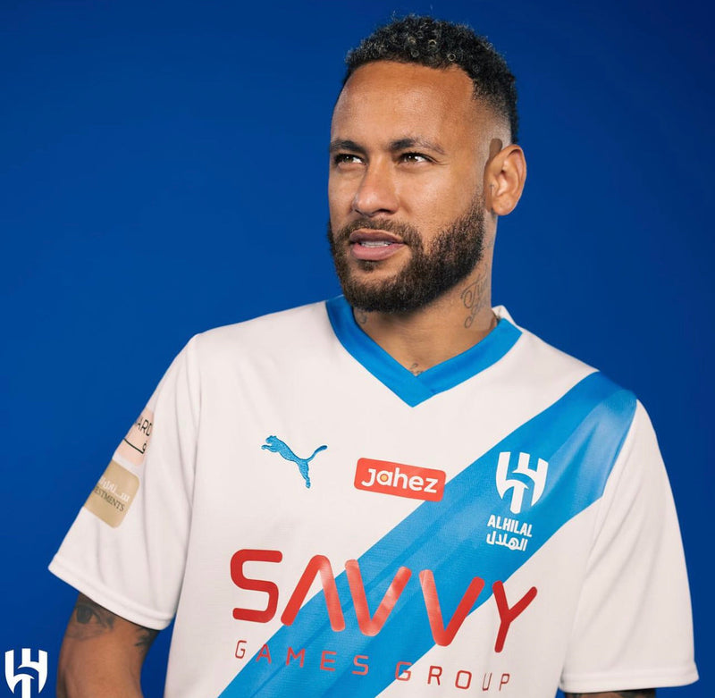 Imagem do produto Camisa Al Hilal Neymar Jr 23/24 - Branca com entrega para brasileiros no Reino Unido