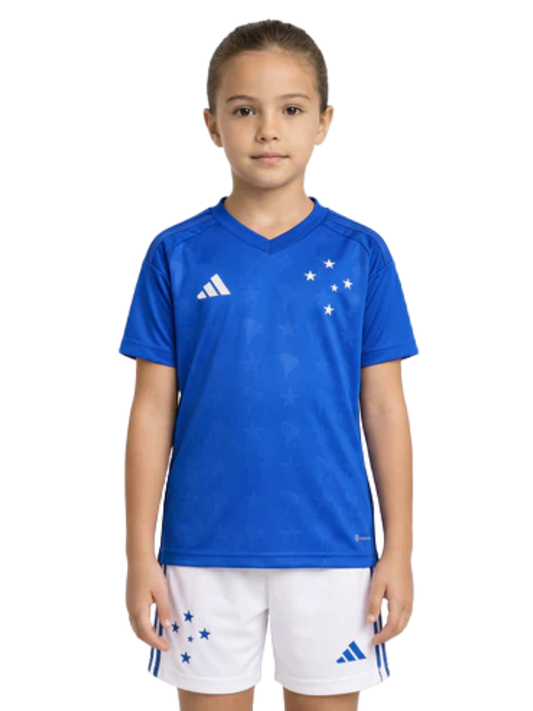 PRE-ORDER Cruzeiro Adidas 2026/27 Kit Home Kids Girls