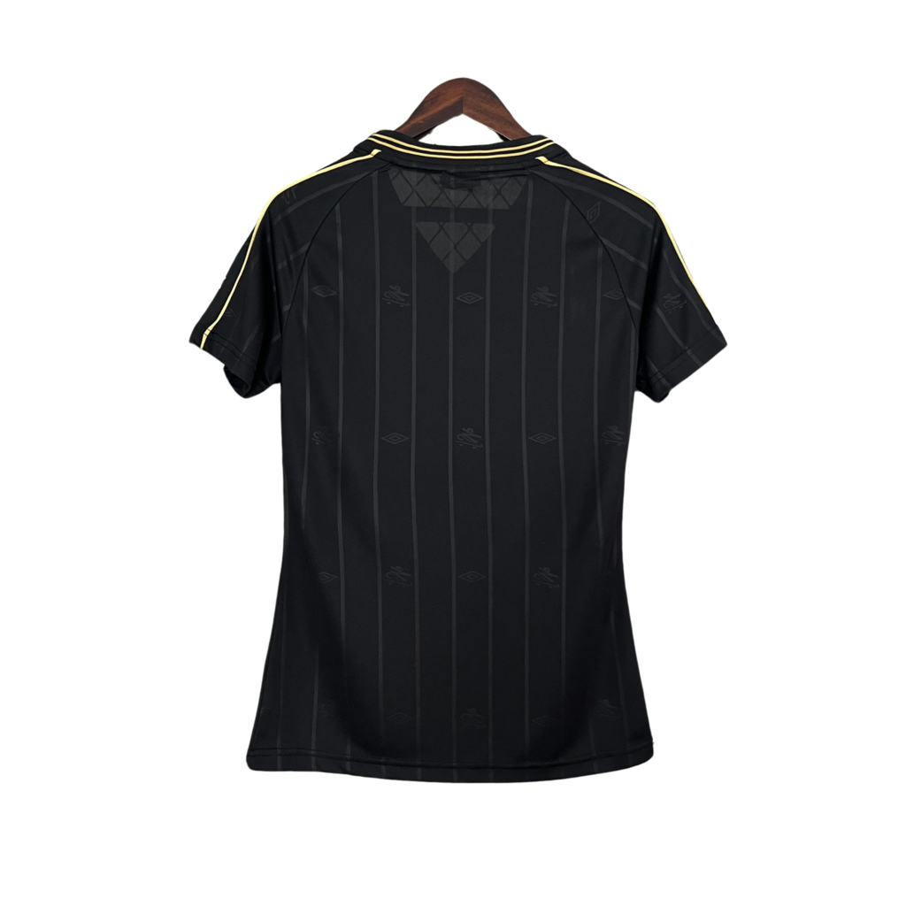 Santos 24/25 Charlie Brown Jr Women's Jersey - Black - Fan Version